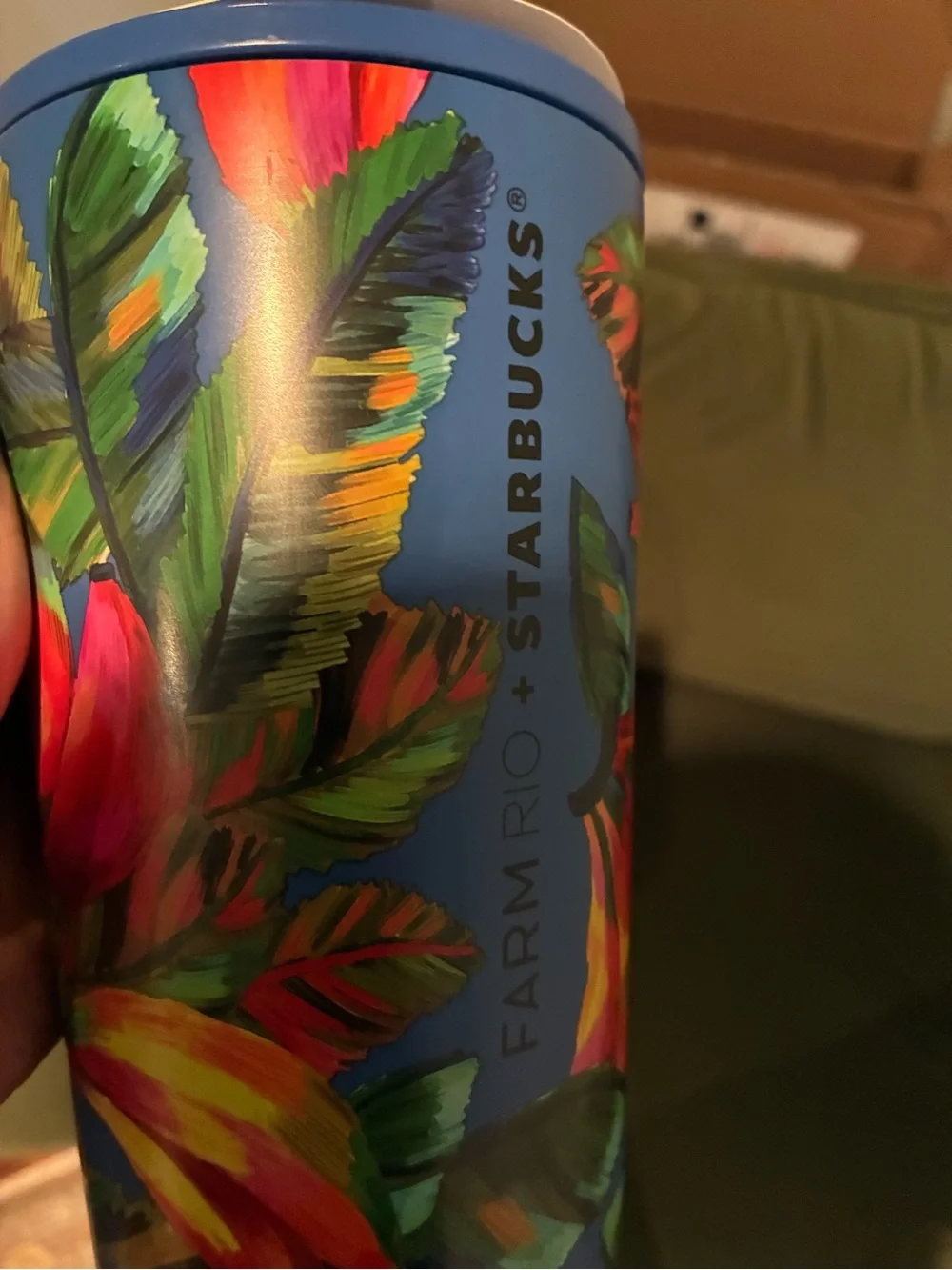 FARM Rio x Starbucks rare Blue Floral Starbucks Tumbler